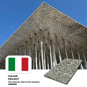 Foshan - Placa de Techo Decorativa de Acero Inoxidable 304 con Ondas de Agua <span class=keywords><strong>en</strong></span> Relieve 3D, Diseño Original de Fábrica - Product Image 2
