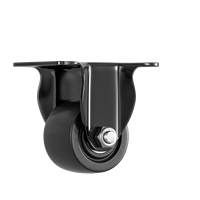 Roda Putar Millmiss Low Center of Gravity Caster 1.5/2/2.5/3 Inch PP Solid Wheel Plate Mount Swivel dengan Rem, Perlengkapan Kabinet yang Tahan Lama