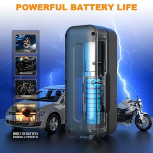 Nuevo Compresor de Aire Portátil Inalámbrico de 12V para Auto, Manómetro Digital, 5000mAh, Monitor de Presión de Neumáticos para Auto y Bicicleta - Product Image 3