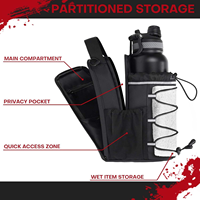 Nouveau design de sac de sport magnétique personnalisé, sac de fitness noir magnétique, fournisseur de sacs de sport avec poche pour bouteille