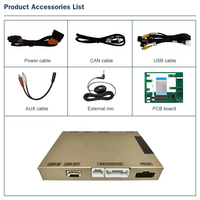 Boîtier d'interface décodeur sans fil CarPlay Android Auto Arvov pour système Ford Edge Sync2 Focus 2014-2016 avec commande vocale et fonction marche arrière