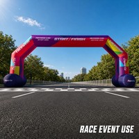 Arche publicitaire gonflable pour événements en plein air, porte d'entrée personnalisée avec logo pour événements en plein air et promotion de marque