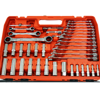 Boîte à outils à bas prix de 122 pièces, jeu de douilles à 12 pans et 6 pans, kits d'outils pour la réparation automobile