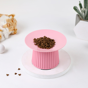 Gamelle surélevée en mélamine durable pour chat, réduit la pression sur le cou, améliore la digestion, design moderne pour animaux de compagnie - Product Image 3