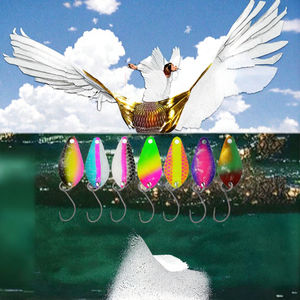 Vente en gros de leurres de pêche en métal SP214 3 cm 2,6 g, spinner baits, cuillères, avec hameçon simple pour la pêche en mer, en bateau et en pêche à la mouche - Product Image 6