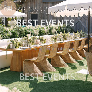 सर्वश्रेष्ठ बिक्री उच्च गुणवत्ता वाली शादी भोज फर्नीचर पार्टी कस्टम आकार आउटडोर लकड़ी के भोजन कुर्सी - Product Image 5