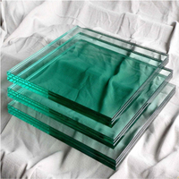 Vitrines de musée modernes stratifiées anti-reflet, en verre flotté transparent, pour serres et murs-rideaux solaires industriels