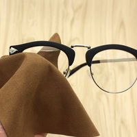 Chiffonnette de nettoyage pour lunettes en microfibre douce avec logo personnalisé, emballage individuel en sachet OPP