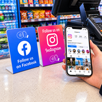 Aumente Rápidamente el Número de Suscriptores a sus Comentarios con Nuestro Soporte NFC para Reseñas de Trustpilot, Soporte NFC de 3x4 Pulgadas para Instagram para Negocios