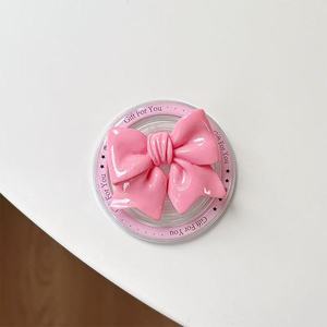 Bowknot Phone Grips Soporte de teléfono para <span class=keywords><strong>iPhone</strong></span> 17 16 15 Soporte de teléfono celular transparente plegable Accesorio Soporte magnético - Product Image 5