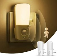 Veilleuse LOHAS Mini avec capteur de mouvement PIR, lumière LED chaude 3000K, à brancher, pour chambre à coucher, escalier