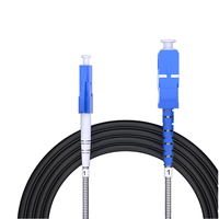 Customized Industrial Armoured Fiber Patch Cable 1-24 Fibers Single Mode (OS2) LC/SC/ST/FC/LSH/MTP/IP67/ODC/YZC TPU