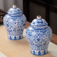 Msh Keramische Potten Art Deco Ontwerp Voor Het Bewaren Van Gedroogd Fruit Honing Kruiden Bloementhee Vaas Ornamenten-Voor Pasen Bruiloft Decor