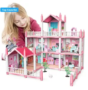 大玩具屋玩具玩具屋家具迷你模型批发漂亮公主屋