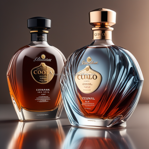 Bouteilles en verre Flint Premium 700ml/750ml pour Xo Brandy pour <span class=keywords><strong>Cognac</strong></span> Tequila Vodka Whisky <span class=keywords><strong>Rhum</strong></span> et autres alcools de liqueur Forme plate - Product Image 1