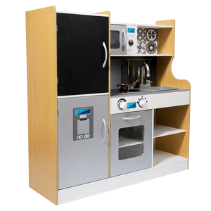 <span class=keywords><strong>Cucina</strong></span> Giocattolo <span class=keywords><strong>Montessori</strong></span> 2024 a Tre Ante con Effetti Sonori e Luminosi, Puzzle Educativo per <span class=keywords><strong>Bambini</strong></span>, Gioco di Ruolo Intelligente - Product Image 1