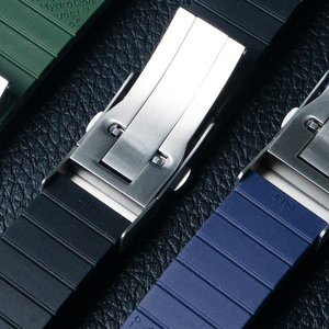 Jettdaสายนาฬิกาที่กําหนดเองสําหรับLongin <span class=keywords><strong>Hydroconquest</strong></span>สายนาฬิกาLongiหรูหราสายนาฬิกาFKM Band L3.742 642 - Product Image 3