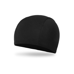 Swimming Cap Solid Color Black High Elasticity For Adults Swimming Training - Product Image 1