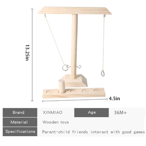2021 New Design Montessori Toy <strong>Games</strong> Wooden Ring <strong>Game</strong> Toss <strong>Hook</strong> Board Customized Handmade Adult Party Home Table Toy - Product Image 6