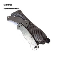 Cadres de couteau de poche personnalisés en usine, manches de couteau colorés, cadres de couteau CNC pour Para 3 Spyderco Benchmade Bugout 535