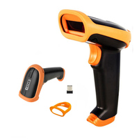KEFAR-escáner de código de barras portátil, lector de matriz de datos de código de barras con cable inalámbrico 1D 2D QR, 2,4G, teclado multilenguaje