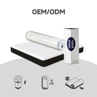 Hochwertige Hybrid-Massage-Gel-Memory-Foam-Matratze Ergonomisches Orthopädisches Bett Gerollt für Zuhause Komprimierbar