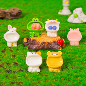 Figurine en résine Kawaii 3D Pastel Goth <span class=keywords><strong>Grand</strong></span> Bec d'animal, peinte à la main, pour tableau de bord de voiture, accessoires de décoration intérieure, vente en gros pour le jardin - Product Image 3