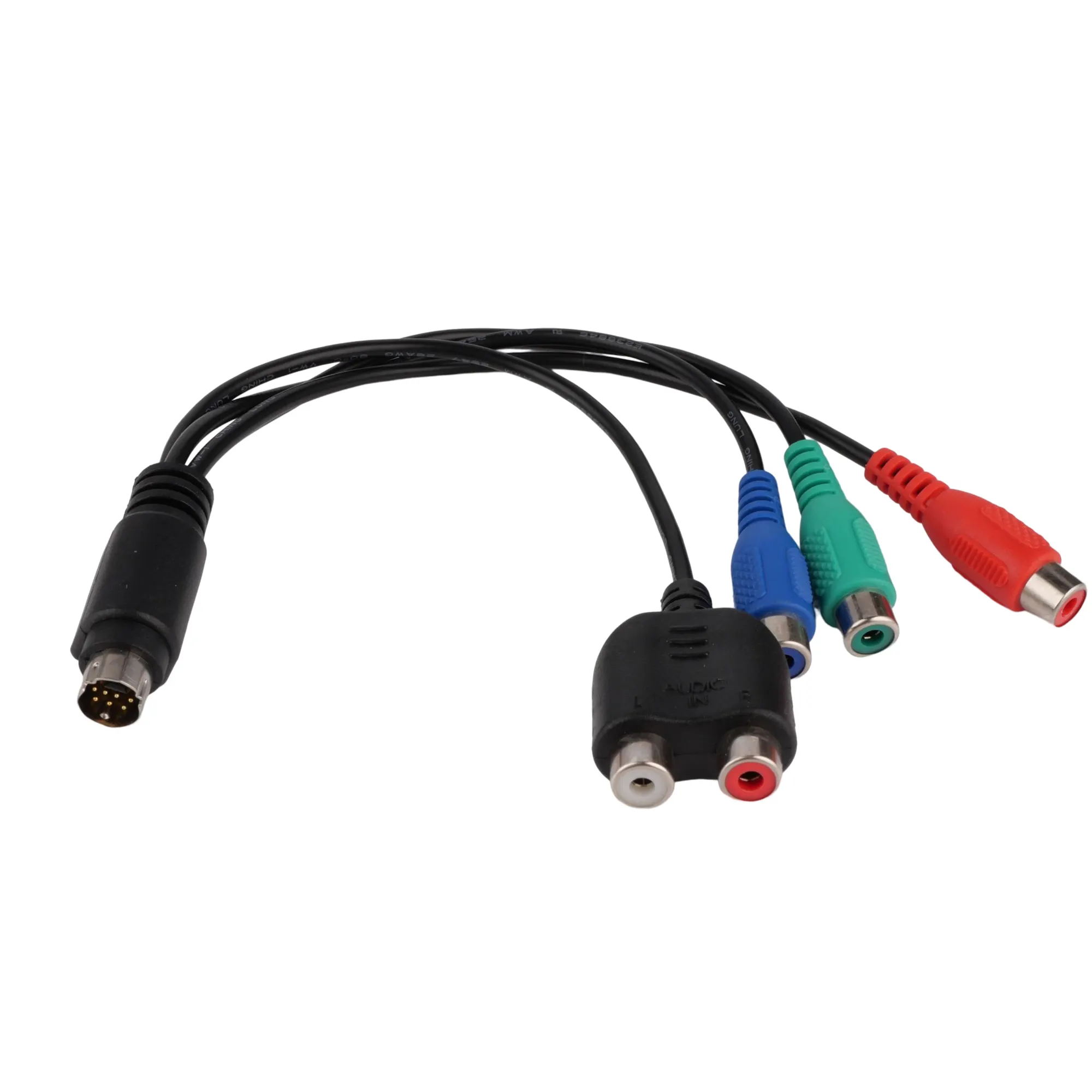 Specializing in 7 Pin S-Video to Female RGB/3 RCA and 4 pin S-Video Female Component Adapter Cable 20cm for PC DVD HDTV