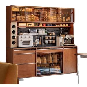 Aparador de Madera Maciza de Estilo Italiano Retro, Mueble de Almacenamiento para Sala de Estar, Mueble para Cafetería, Diseño Vintage - Product Image 5