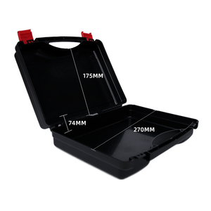 Đen đỏ PP cứng hộp công cụ bằng nhựa với bọt tùy chỉnh OEM lưu trữ cho calipers chính xác - Product Image 2
