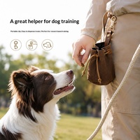 Pochette à friandises pour chien en toile, faite à la main, pour l'extérieur, pour l'entraînement, porte-gourdes, accessoires pour chien
