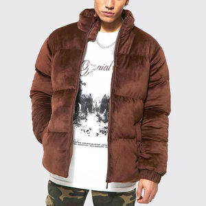 Custom Velvet <strong>Funnel</strong> <strong>Neck</strong> Vest <strong>Coat</strong> Bubble Blank Wholesale Down Goose Outdoor Jacket <strong>Men</strong> - Product Image 4