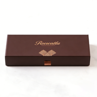 Boîte à chocolat artisanale de qualité supérieure personnalisable, boîte cadeau vide pour chocolats avec 12 compartiments, boîte en papier pour macarons, boîte à pâtisserie