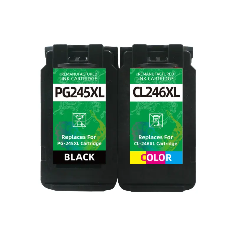 Hicor PG 245 XL CL 246 PG245 CL246 PG245xl 245XL cartuccia di inchiostro a getto d'inchiostro a colori rigenerato per stampante Canon MX490 MG2922