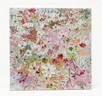 Peinture à l'huile originale peinte à la main, impressionniste, florale, en impasto, composition de fleurs sauvages éclatantes, décoration moderne pour la maison
