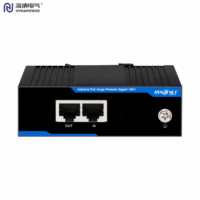 Parafoudre industriel 1 canal Gigabit PoE OEM/ODM 10KV DIN-Rail -40 à 75°C ℃   CE FCC pour AP sans fil Hynapower IPV201-10KV