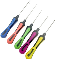 Accessoires de pêche à la carpe Kit d'aiguilles à bouillettes outil en acier inoxydable perceuse Stix Stringer aiguille Fine/lourde aiguille fermée