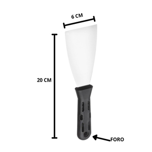 ชุดเกรียงฉาบปูน 3 ขนาด 4 6 10 ซม. ด้ามจับตามหลักสรีรศาสตร์พร้อมรูสำหรับงานฉาบปูน - Product Image 5