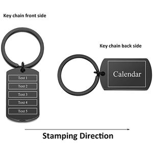 Personalisasi Kustom Diukir Liontin Kalung Gantungan Kunci Tanggal Khusus Kalender Anjing Tag Kremasi Guci Perhiasan untuk Abu Memorial - Product Image 5