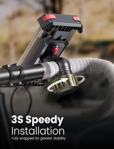 <span class=keywords><strong>Support</strong></span> de téléphone <span class=keywords><strong>pour</strong></span> moto Harley 2025, nouveau modèle amélioré, fixation rapide sur guidon 1S, compatible avec les grandes coques de téléphone - Product Image 4