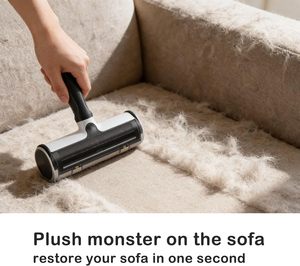 Removable <b>Reusable</b> <b>Lint</b> and Pet Hair Remover <b>Roller</b> Cleaner Pets Dog Cat Hair Remover Comb Brush for Cat <b>Lint</b> Cleaning - Product Image 4