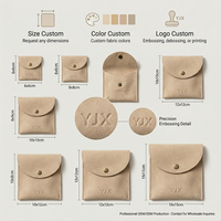 Pochette à bijoux en daim personnalisée avec rabat, fermeture à pression et cordon de serrage, fermeture à perles en bois, OEM ODM