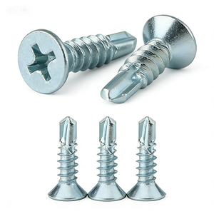 Tornillos Autoperforantes <span class=keywords><strong>de</strong></span> Cabeza Avellanada, Recubiertos <span class=keywords><strong>de</strong></span> Zinc, Azul Blanco, para Materiales <span class=keywords><strong>de</strong></span> Construcción - Product Image 2