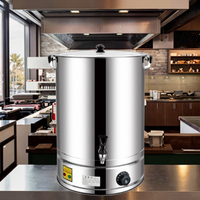Bouilloire électrique commerciale à grande capacité en acier inoxydable avec isolation automatique pour le thé au lait et les tisanes