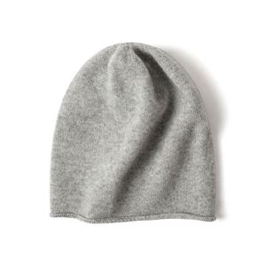 Wholesale Slouch Cashmere Wool Winter <b>Hat</b> Autumn Knitted Beanie <b>Hat</b> - Product Image 3