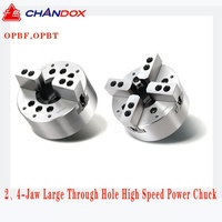 Taiwan marque CHANDOX 2 4 mâchoires grand trou traversant haute vitesse puissance mandrin OPBT-208 OPBT-210 OPBF-206 OPBF-208 OPBF-210