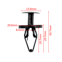 Nouveaux rivets et fixations automobiles en nylon noir pour voiture 031787
