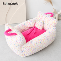 Nouveau lit pour animaux de compagnie en peluche personnalisé de haute qualité, apaisant, chaud, doux, luxueux, lavable, grand lit pour chiots et chatons, idéal pour l'hiver