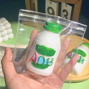 Jouet à presser nostalgique Wahaha à remontée lente, en plastique souple aromatisé au calcium, design bouteille de lait, jouet animal pour enfants Onr VN - Product Image 2