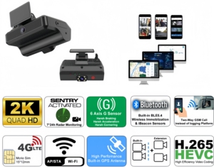 4G 4CH GPS WIFI AI ADAS <span class=keywords><strong>DSM</strong></span> Voix bidirectionnelle Appel GSM Pas besoin de se connecter Plate-forme Dashcam pour la gestion de flotte de camions de <span class=keywords><strong>taxi</strong></span> - Product Image 4